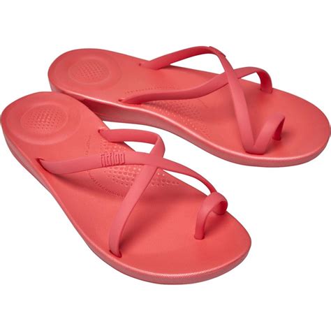 buy fitflop womens iqushion wave flip flops hot pink