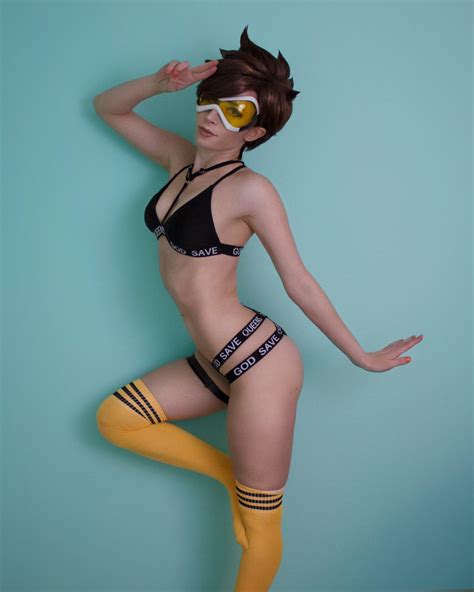 On Point Cosplay Of Overwatch S Tracer The Mary Sue Hot Sex Picture