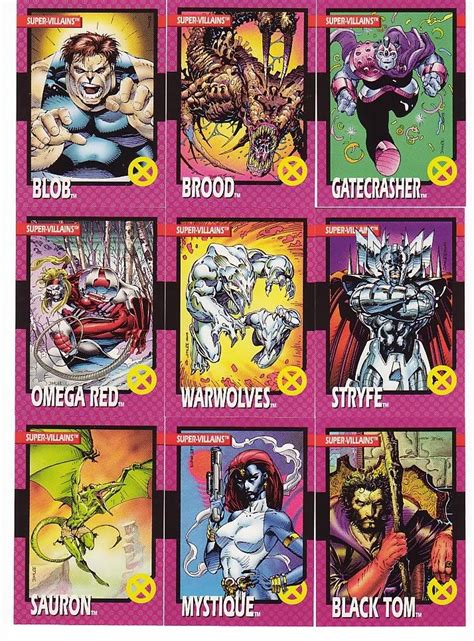 X Men Trading Cards Quadrinhos Hq Marvel Quadrinhos