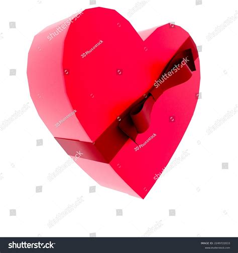3d Heart Shaped Boxes Render Valentines Stock Illustration 2249722033