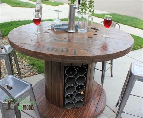 How to Make This Cable Spool Patio Set | Wooden spool tables, Spool furniture, Cable spool furniture