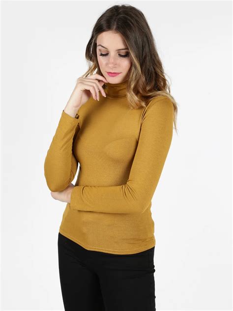 Turtleneck Long Sleeve In T Shirts From Women S Clothing On Aliexpress