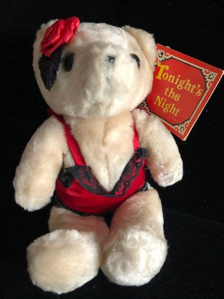 Sale Rare Vintage Valentine Teddy Bear Plush In Sexy Lingerie Tonights The Night 6in 1986