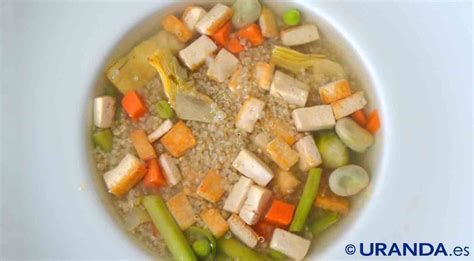 Receta De Sopa De Quinoa Tofu Y Verduras