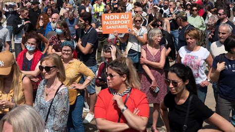 France Thousands Protest Against Vaccination Covid Passes Wbma