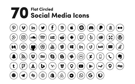 Social Media Pack Social Media Icons Social Media Template Social