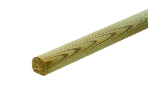 We also stock high class joinery softwoods such as doug fir and hemlock in a variety of widths and thicknesses. Richard Burbidge LD218 Contemporary Outdoor Softwood Round Rail 2200mm - Contemporary Glass ...