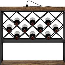 Amazon Unikito Freestanding Wine Bar Cabinet With LED Lights And