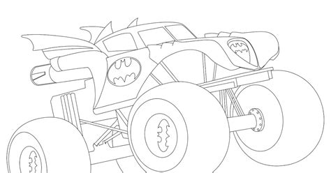 Batman Monster Truck Coloring Pages at GetColorings.com | Free printable colorings pages to
