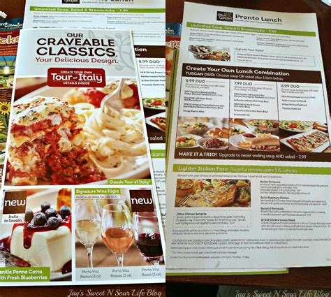 Pics Menu For Olive Garden And Description Olive Garden Lunch
