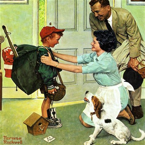 Home From Camp By Norman Rockwell Is Printed With Premium Inks For