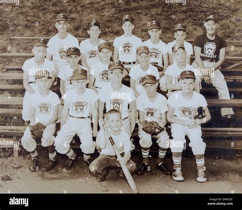1960 Little League Baseball Team Photo Atlanta Ga Usa Stock Photo