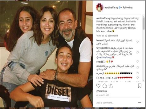وعلق زوجها تامر حسني ونشرت قبل فترة مجموعة أزياء جديدة للأم وابنتها من تصميمها، وظهرت معها في الصور. ناردين فرج تحتفل بعيد ميلاد ابنتها "دانا" | مصراوى