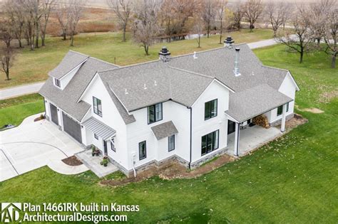 Modern Farmhouse Plan 14661rk Comes To Life In Kansas Photos Of House