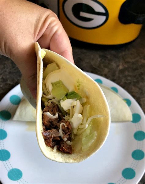 Slow Cooker Shredded Beef Tacos Freezer Meal Stockpiling Moms