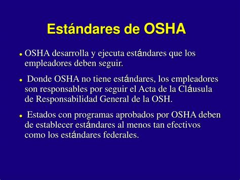 Ppt Introducción A Osha Powerpoint Presentation Free Download Id