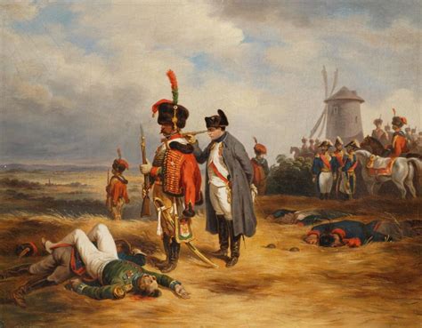 Emperor Napoleon At The Battle Of Ligny June 16th 1815 By Joseph Hippolyte Bellagne R