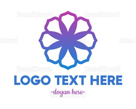 Purple Flower Petals Logo Brandcrowd Logo Maker