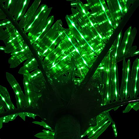 Lighted Palm Trees 20 Led Palm Tree Natural Green