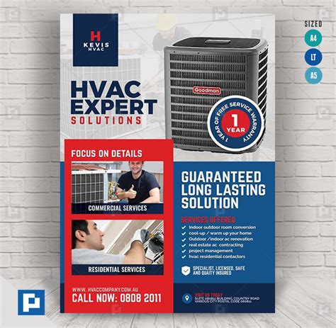 Hvac Installation And Repair Services Flyer Psdpixel