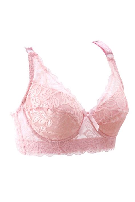 Vamjump Women Sexy Lace Sheer Padded Underwire Plus Size Push Up Bra 44b Pink On Galleon Philippines