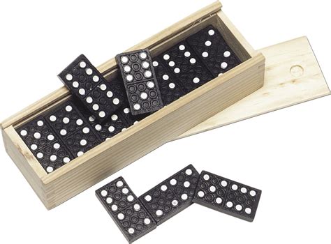 Domino game in a wooden box, no colour (Games) - Reklámajándék.hu Ltd.