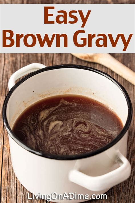 Homemade Brown Gravy Recipe With Beef Broth Beef Poster