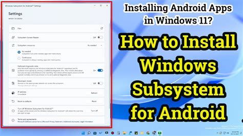 How To Install Windows Subsystem For Android Manually On Windows