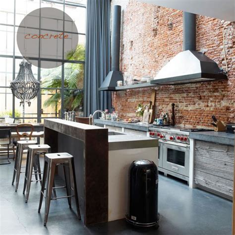 Large light grey rustic brickwork. A Stylist's Life: Kitchen plans
