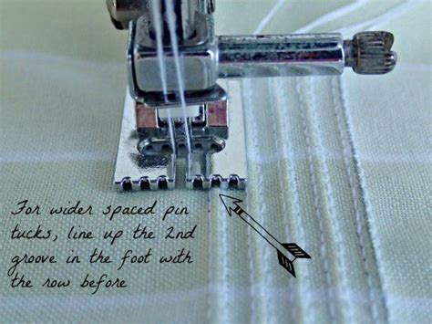 How To Sew The Most Beautiful Neat And Straight Pin Tucks Using The Pin