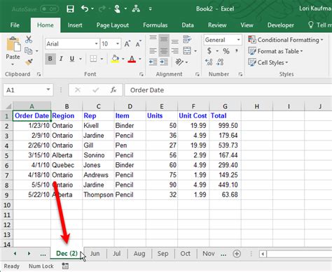 Where Is The Worksheet Tab In Excel