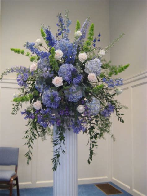 Blue Flowers For Funeral Flowerszn
