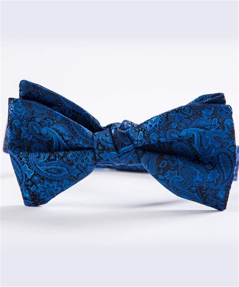 Royal Blue Romance Paisley Bow Tie Vip Formals