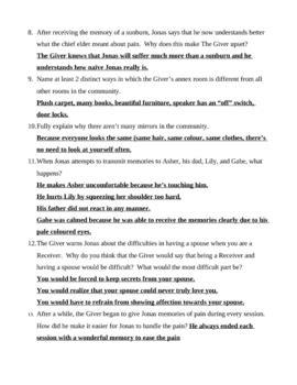 It is named for the biochemist oliver h. The Giver - Lois Lowry - Test and Answer Key by Kurt ...