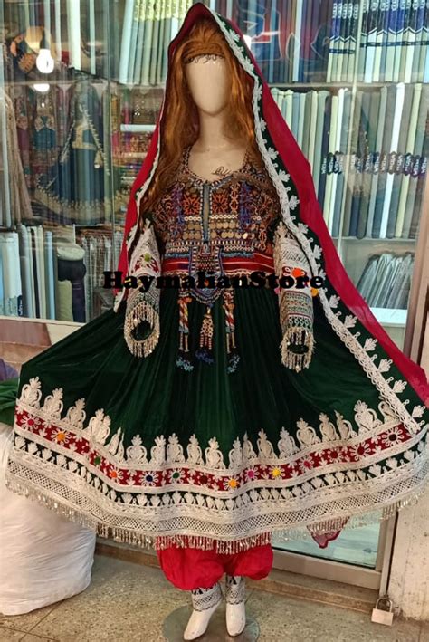 Afghan Kuchi Tribe Handmade Green Velvet Embroidery Kochi Etsy