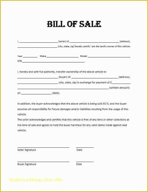 Printable Auto Bill Of Sale Georgia