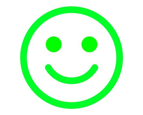 Emote Happy Face Green Smiley Face Png Transparent Png