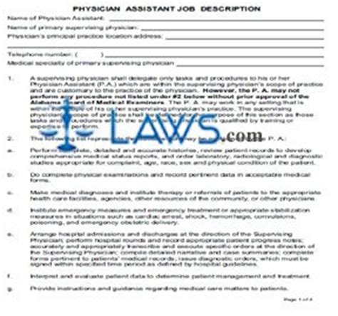 Carbonear, newfoundland and labrador, canada. FREE Physician Assistant Job Description - FREE Legal ...