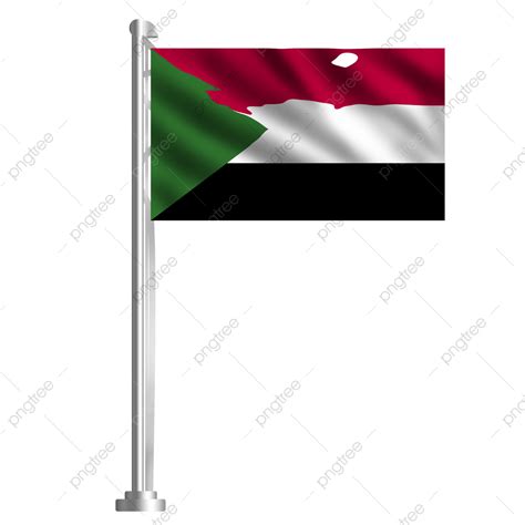 ondeando la bandera de sudán png bandera que vuela bandera de dibujos animados bandera