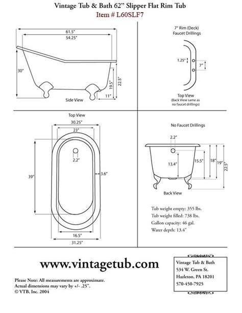 However, they all vary depending on the shape and type of bathtub you are looking to purchase. bathtub dimensions - „Google" paieška | Vintage tub ...