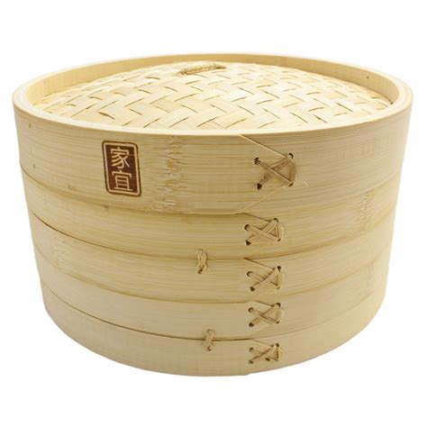 100 Natural Bamboo Steamer Basket With Bonus Reusable Cotton Liners