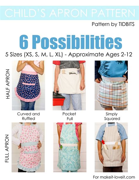 Childs Apron Pattern Available For Pdf Download Tidbits