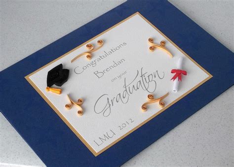 Celebrate the graduate in your life with handmade graduation card ideas, plus products to make your party decor and graduation gifts. Handmade graduation card quilled personalized