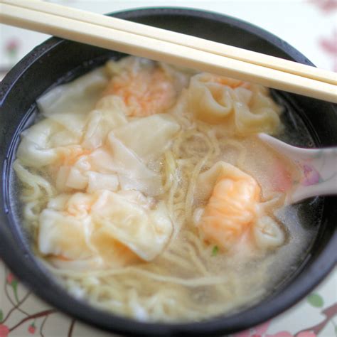 Just Spotted Shrimp Wonton Soup With Noodle On Foodspotting Flickr