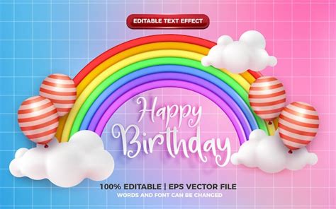 917 Happy Birthday Rainbow Background Myweb