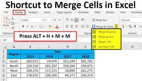 Instead of using merge and center option, use this technique. Shortcut to Merge Cells in Excel (Examples) | How To Use ...