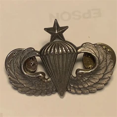 Authentic Us Army Parachutist Jump Wings Airborne Badge Insignia 120