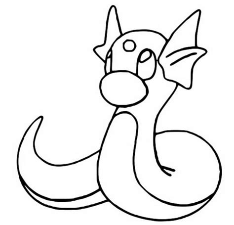 Dibujos para colorear Pokemon - Dratini - Dibujos Pokemon