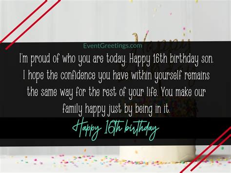 Happy 16th Birthday Wishes And Quotes Events Greetings