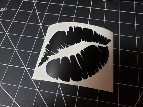 Lips Vinyl Decalvinyl Stickervinyl Wall Decalcar Decal Etsy
